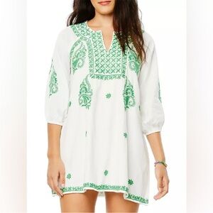 New Roller Rabbit Grace Embroidered Dress